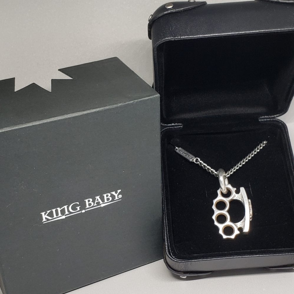 King Baby Studio Brass Knuckles Necklace